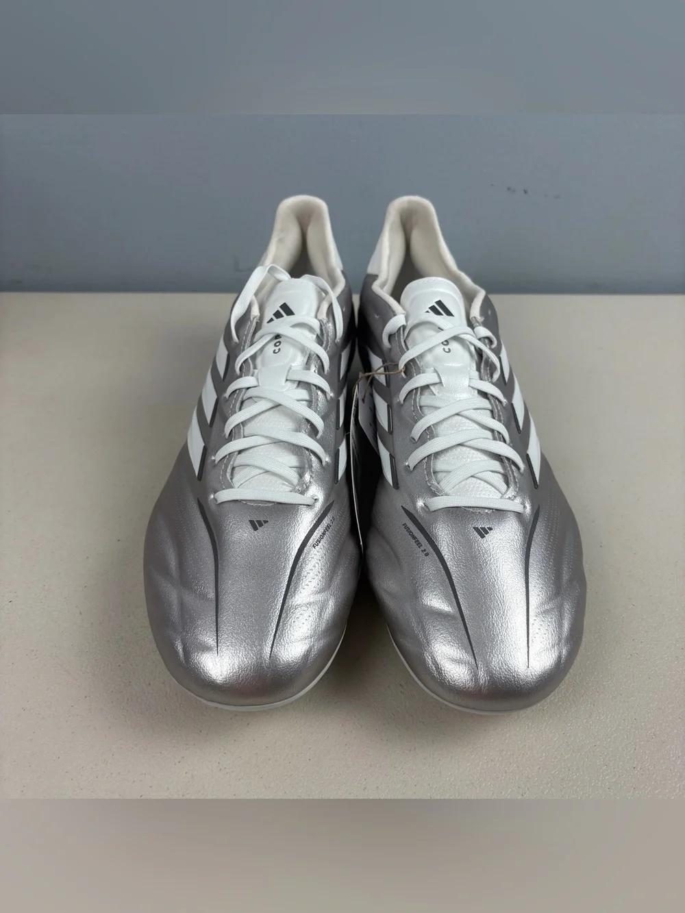 Adidas Copa Pure IV Pro Firm Ground FG Soccer Cleats Silver JQ0423 Men Size 10.5